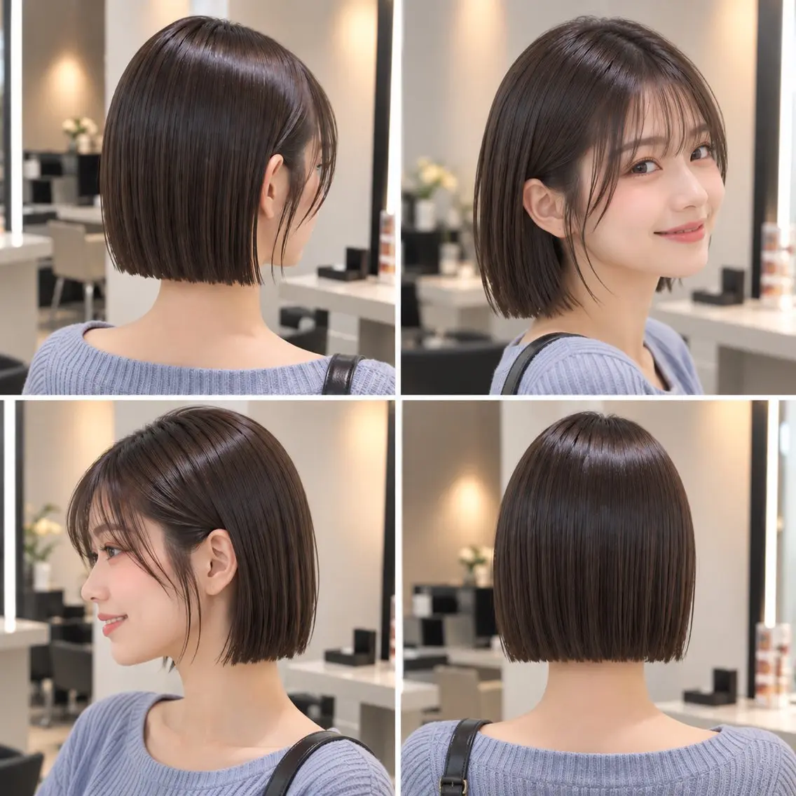 ショート カット 縮毛矯正 縮毛矯正×髪質改善 玉山直哉×天王町のヘアスタイル