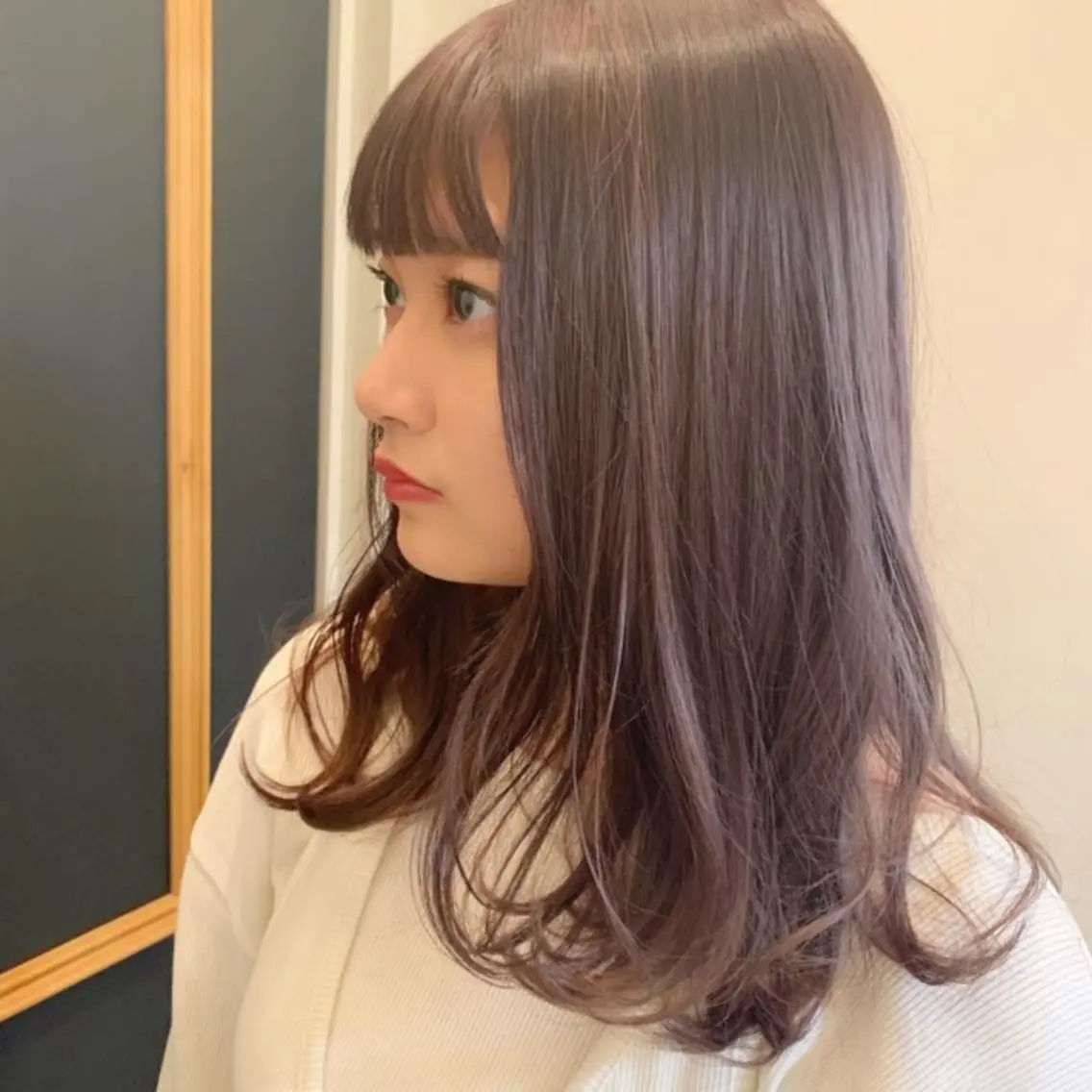 ロング カラー ベージュカラー ブリーチ ラベンダーカラー HARUKA ⭐️モデル募集中⭐️のヘアスタイル