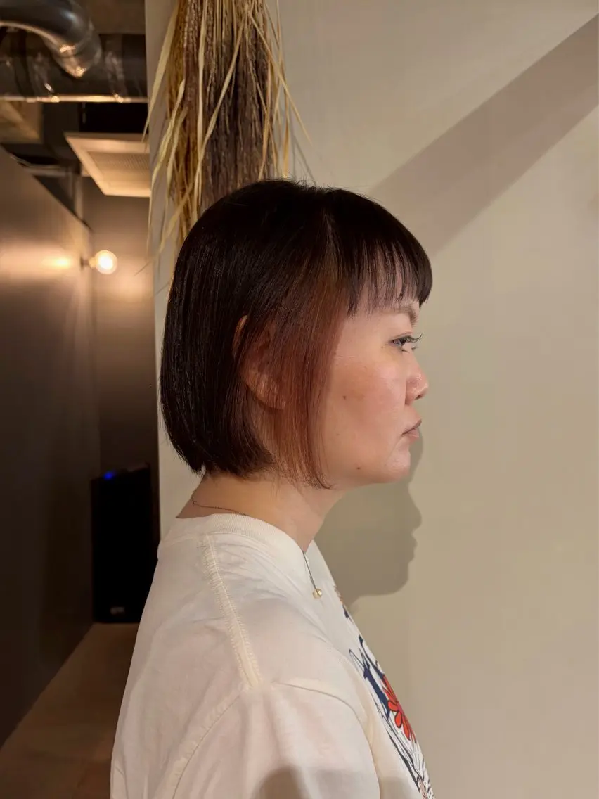 ショート カラー ヘアカラー トリートメント 透明感カラー/名古屋 /栄/木下奈々望のヘアスタイル