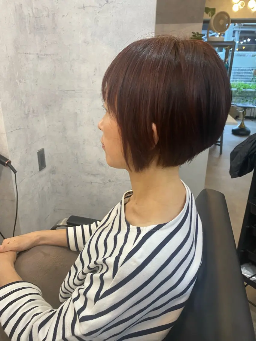 ショート ショートボブ ボブ ショートヘア ひばりヶ丘美容室 カット石井里佳のヘアスタイル