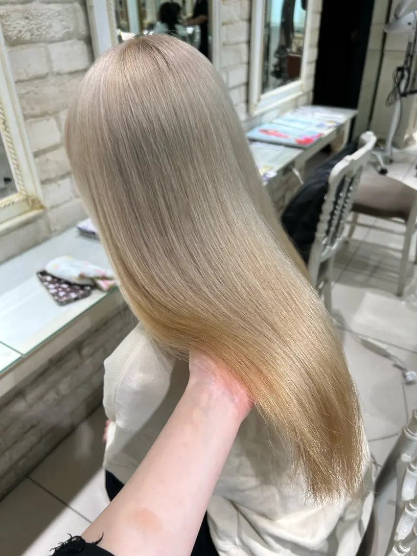 ロング ヘアカラー トリートメント 透明感カラー 古山 結季🌙🖤のヘアスタイル