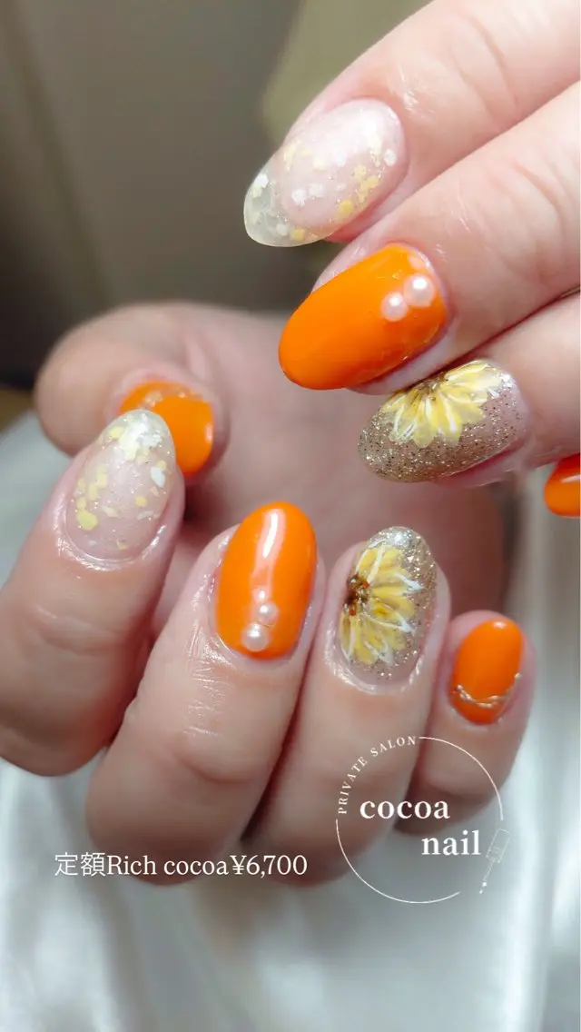 ネイル フットネイル ハンドネイル cocoa nail mayaのネイルデザイン