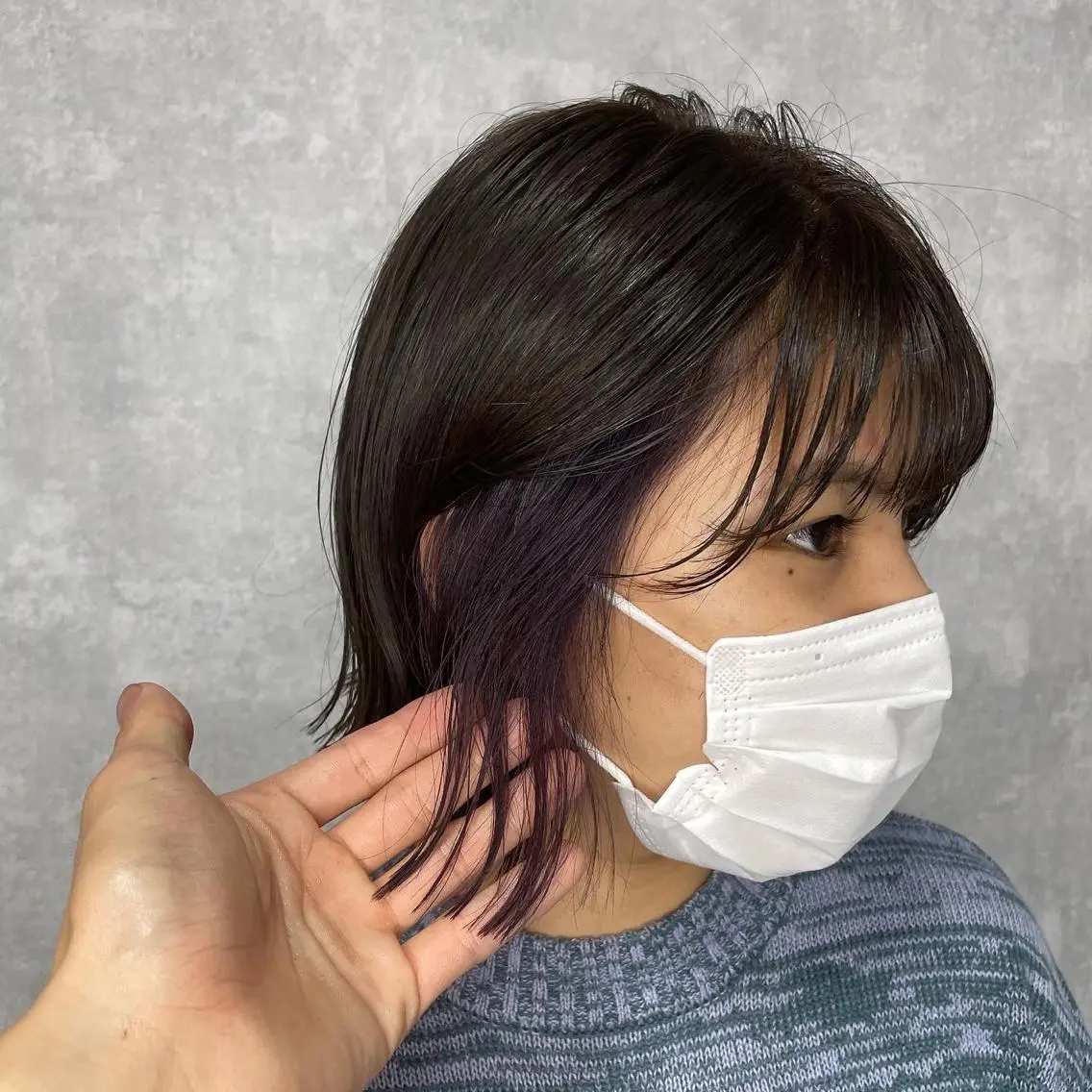 ショート 切りっぱなしボブ ショートボブ ハンサムショート 丸みショート アッシュ カット ヘアカラー トリートメント モテ髪/ボブ/ショー ト/アダチフウトのヘアスタイル
