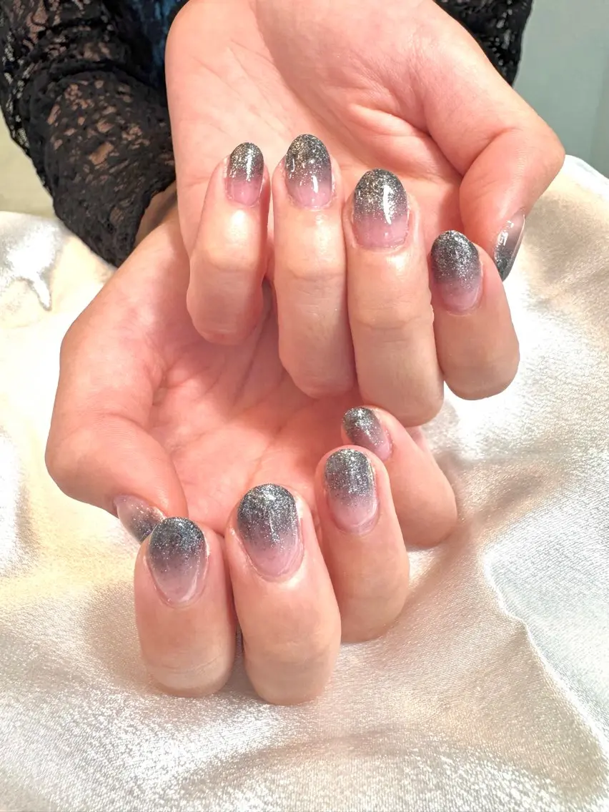 ネイル グラデーション ラメ(グリッター) ラメグラデーション shiori CHOA  Nailのネイルデザイン