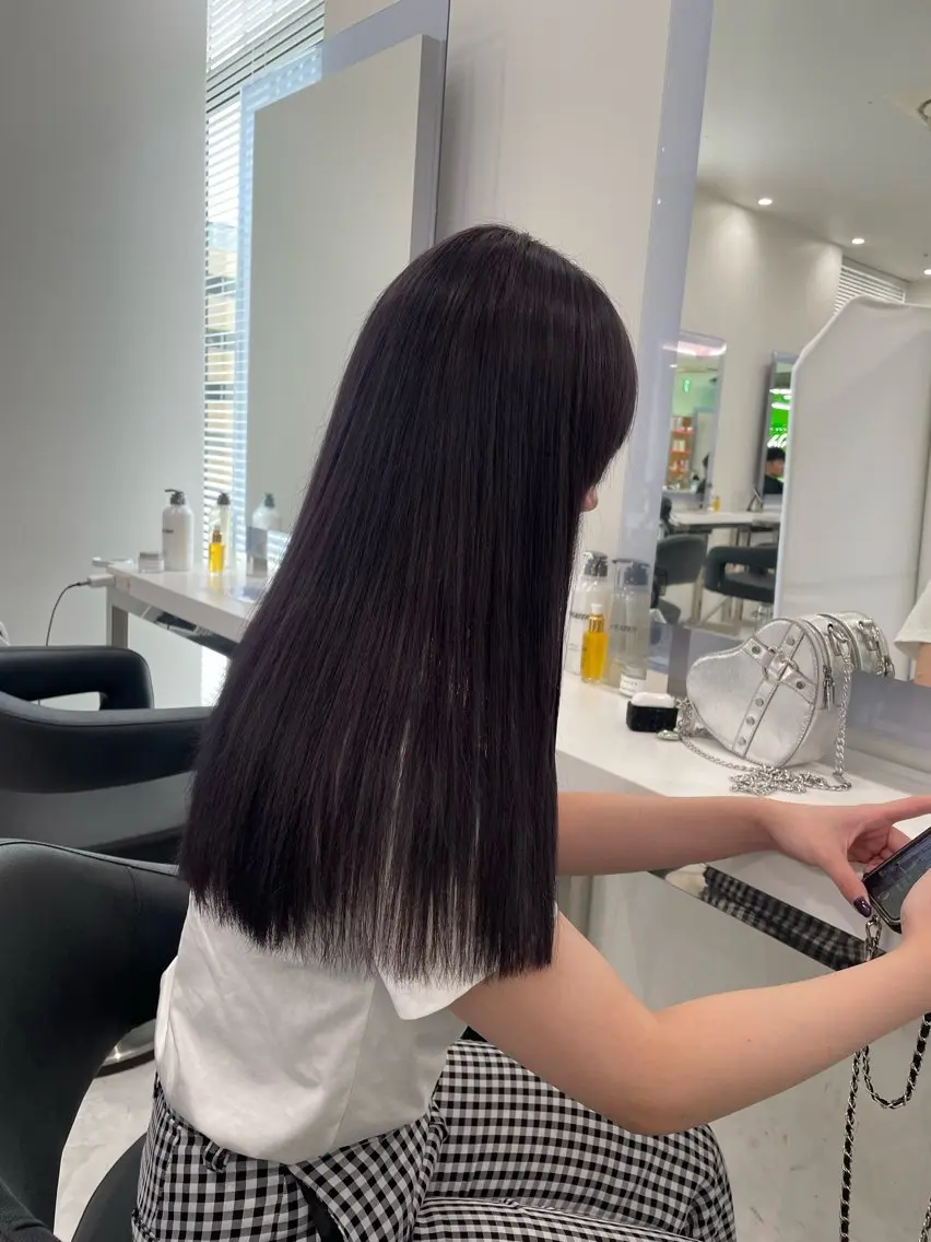 ロング カラー ヘアアレンジ 💓色落ちまで綺麗な 垢抜けカラー💓のヘアスタイル