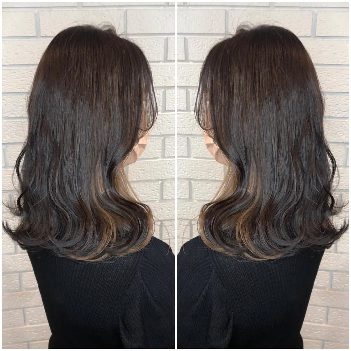 ロング 艶カラー🩵💛 NANAのヘアスタイル