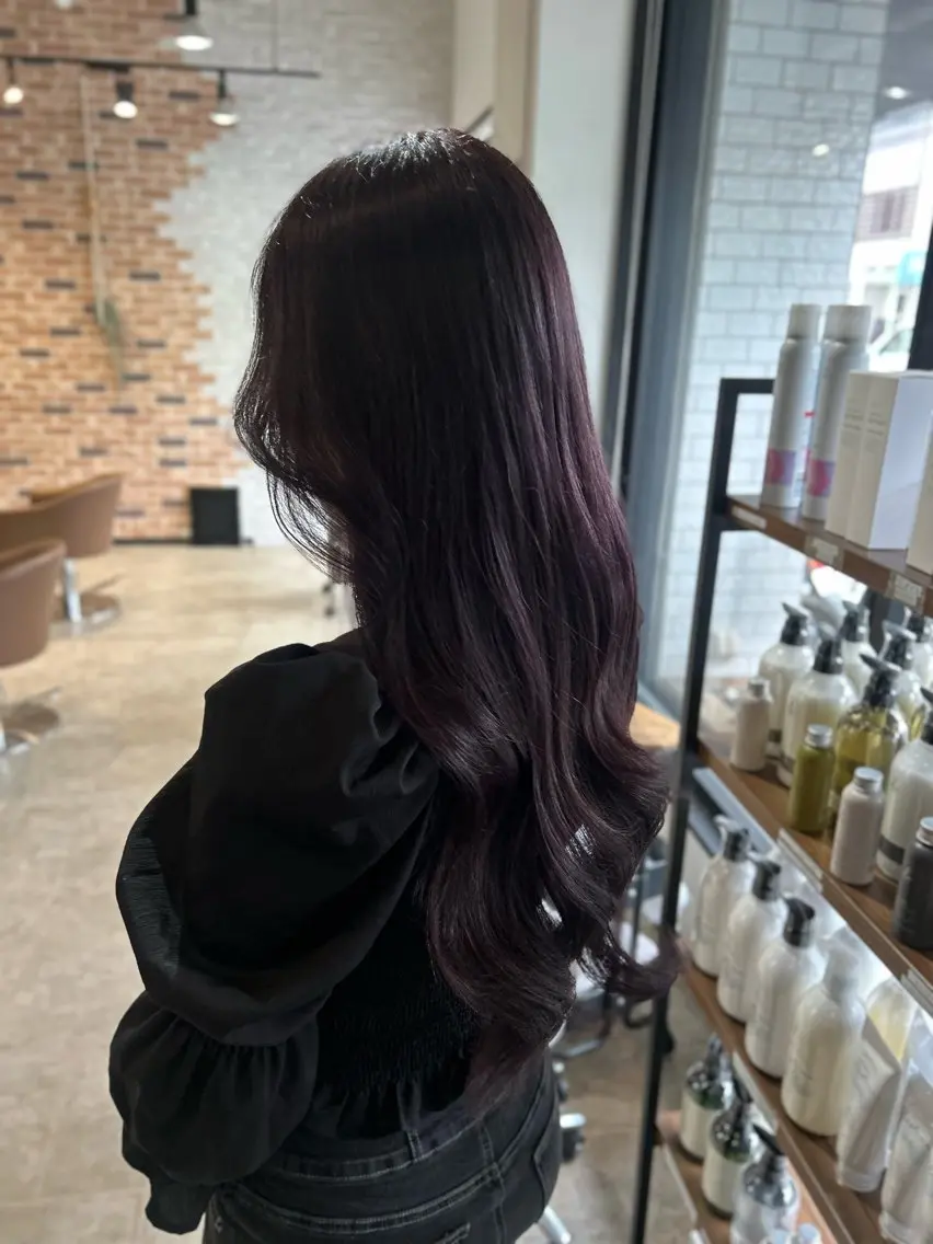 ロング ヘアカラー トリートメント 大谷 亜由奈のヘアスタイル