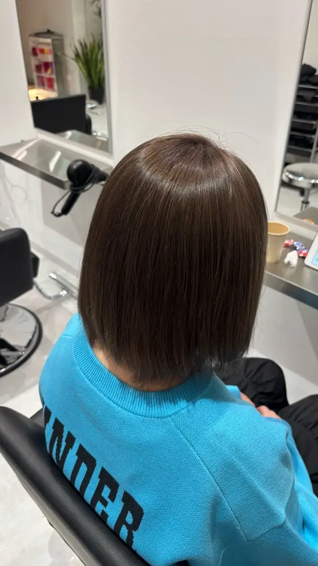 ミディアム カラー カット ヘアカラー トリートメント 🎀韓国ヘア× 透明感カラー🎀正源のヘアスタイル