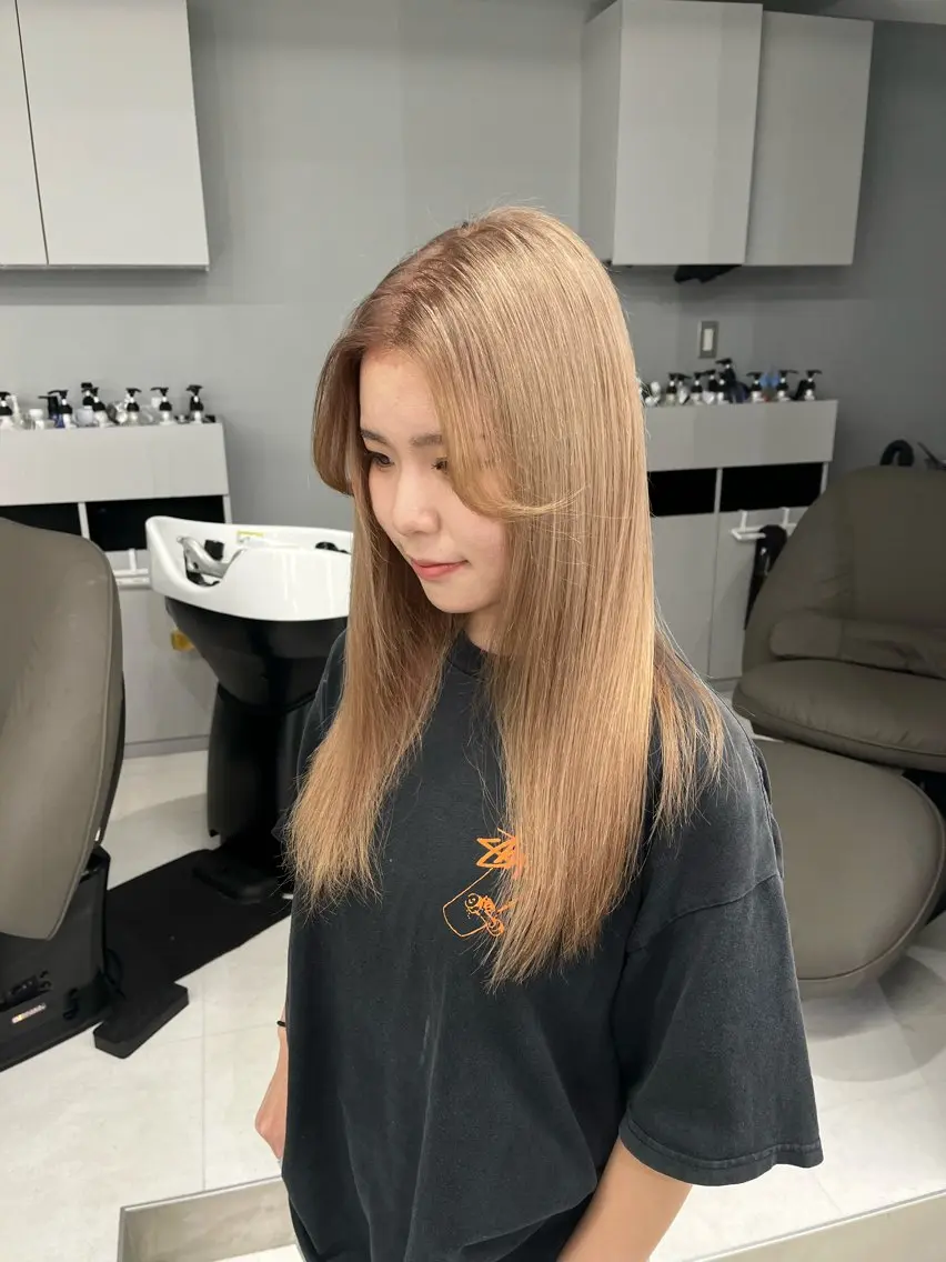 カラー ハイトーン職人 ♡推しカラー♡カイトのヘアスタイル