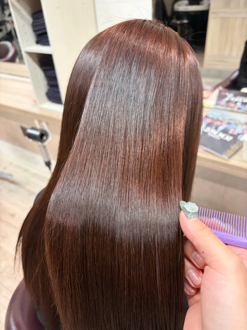 カラー 縮毛矯正 ヘアカラー 大賀 鈴のヘアスタイル