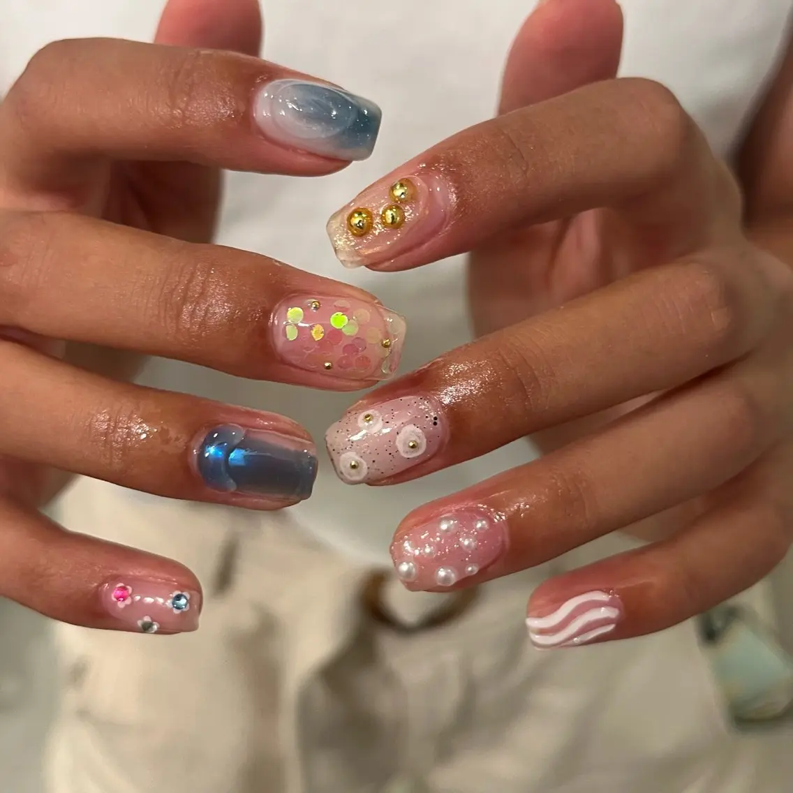 🎀オフ無🎀ニュアンスアートやり放題60min✨の写真