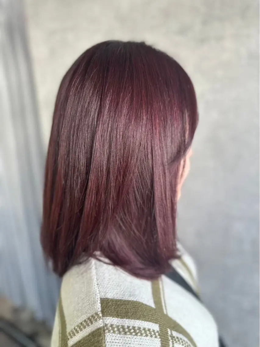 ミディアム ヘアカラー 比嘉 泰壽のヘアスタイル