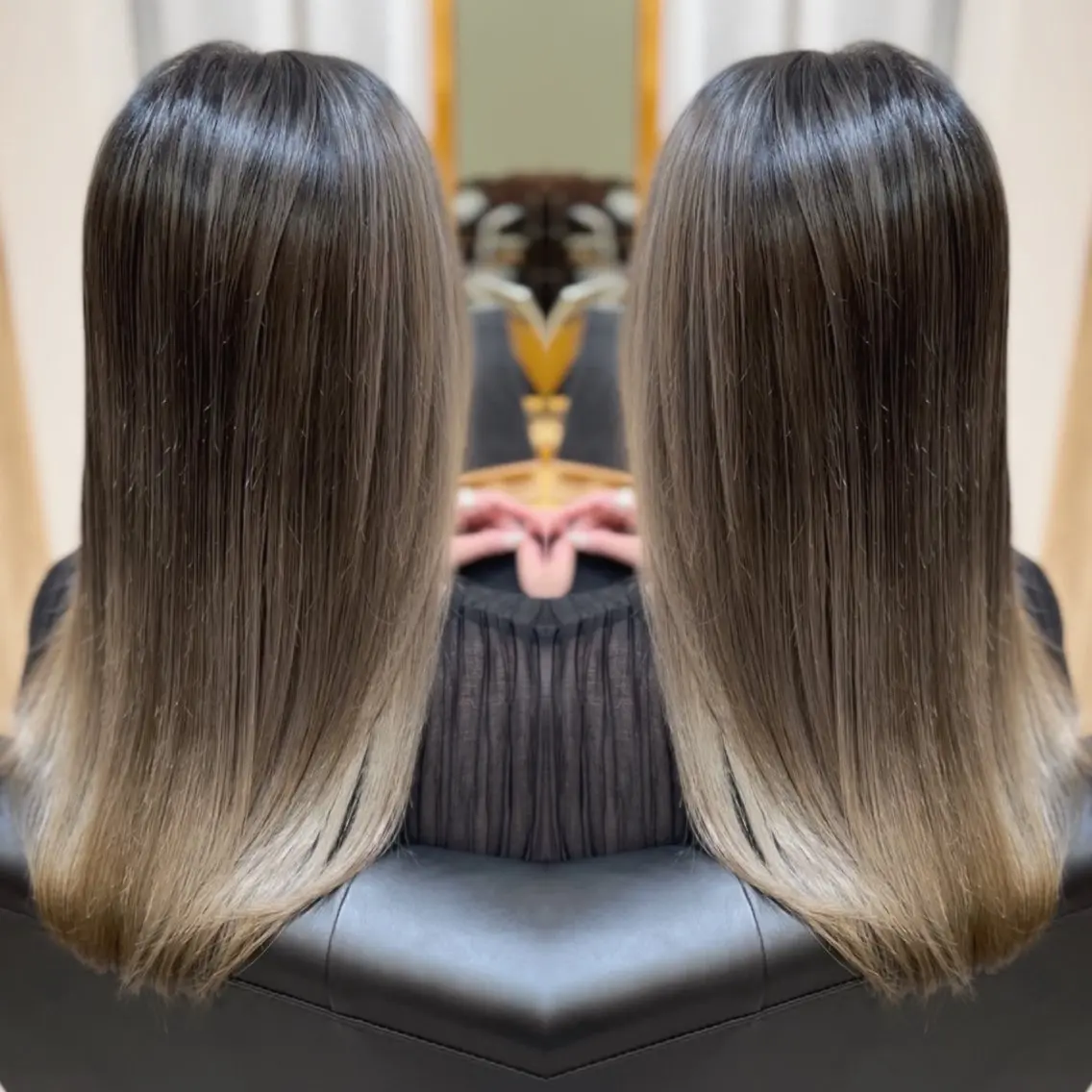 ロング レイヤーカット 🤍デザインカラー 特化🤍HIROのヘアスタイル