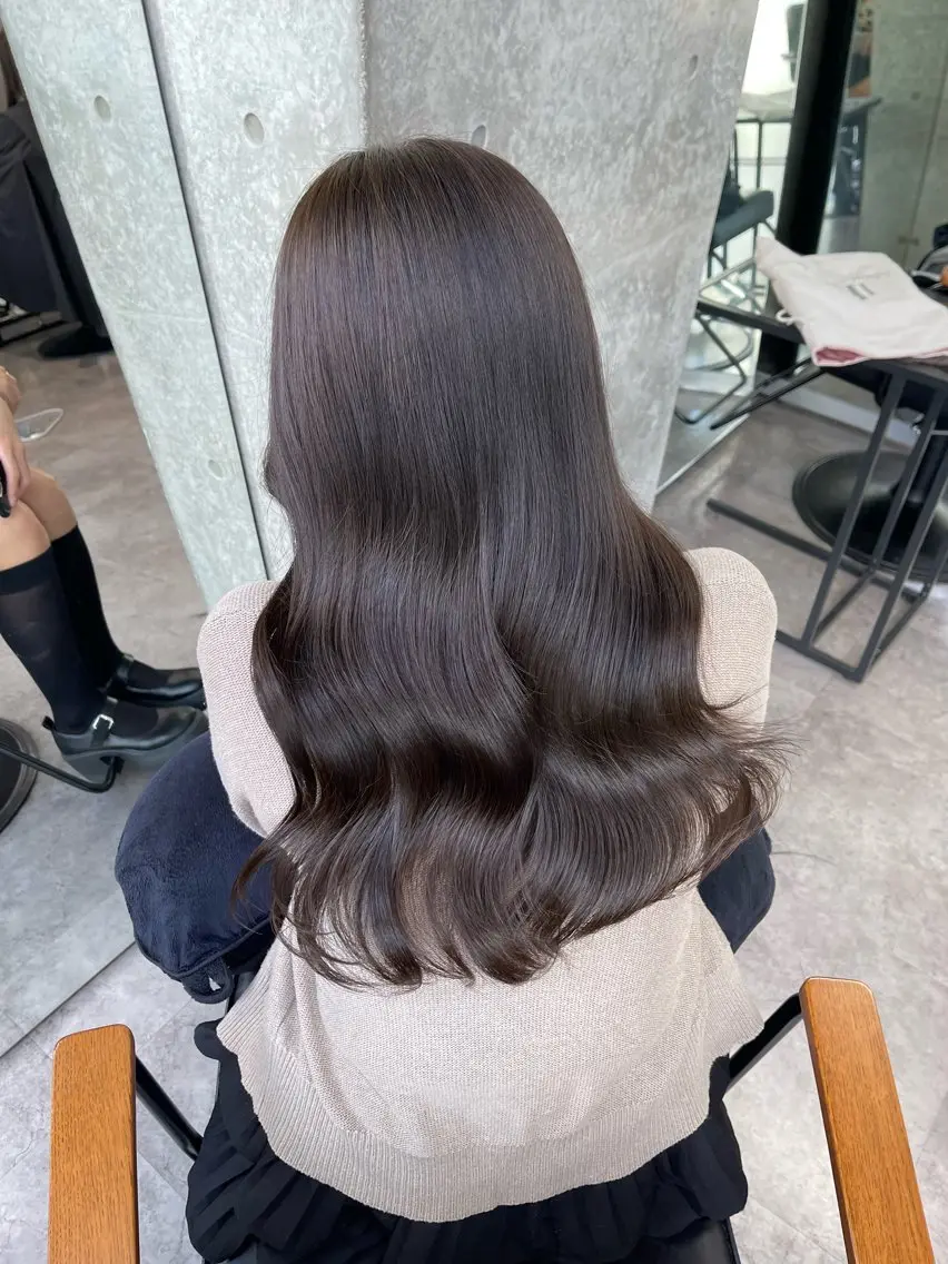 ロング カラー 髪質改善/堀江 ケアカラーtoshiのヘアスタイル
