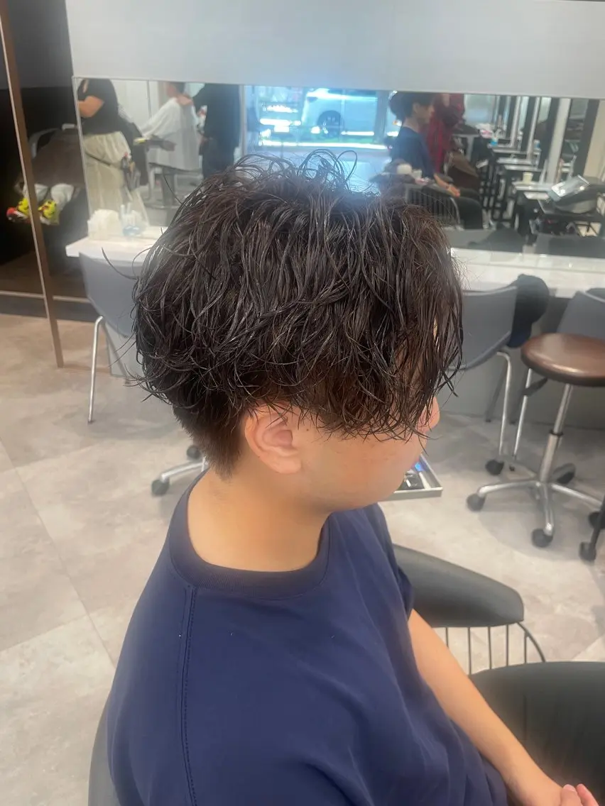 パーマ メンズ カット パーマ トリートメント 【メンズヘア特化🍏 】メンズパーマ/涼太のヘアスタイル