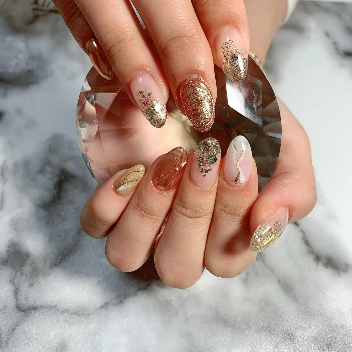 ネイル ニュアンスネイル スカルプネイル ハンドネイル Kayo 💅のネイルデザイン