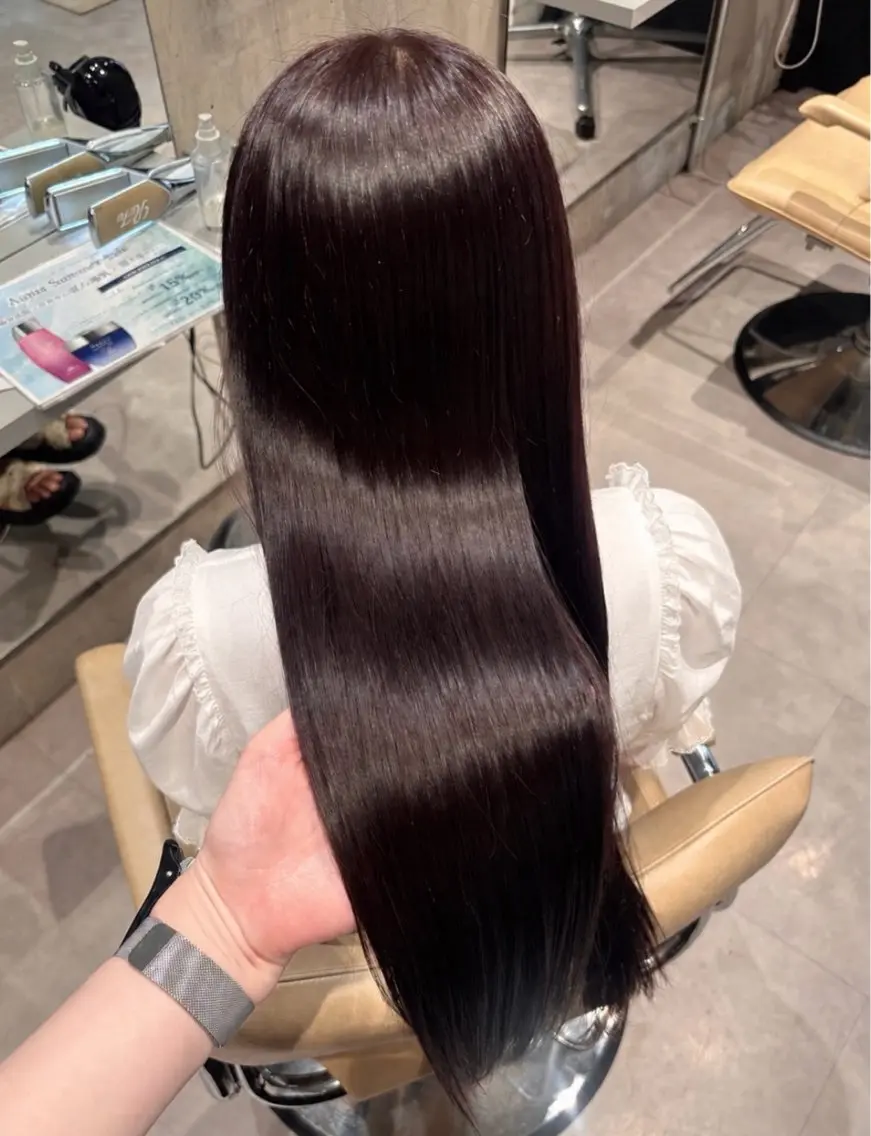 ロング ヘアカラー 小原 泉のヘアスタイル