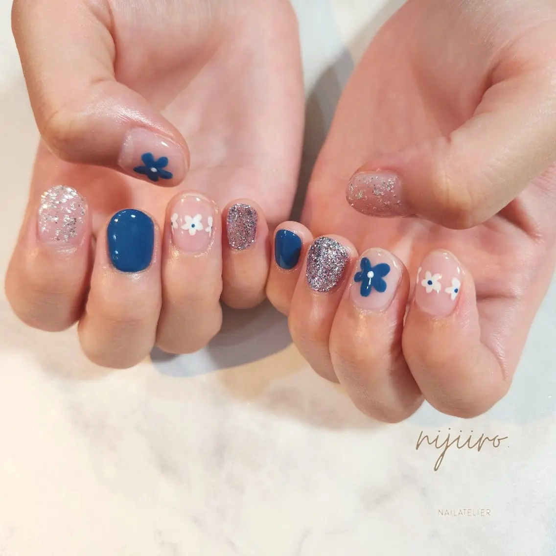 ネイル 韓国ネイル ハンドネイル nijiiro🌈 サトウのネイルデザイン