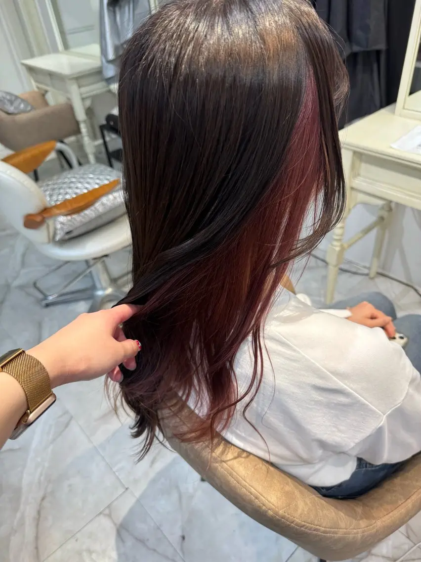 セミロング カラー イヤリングカラー 11日◎髪質改善 misatoのヘアスタイル