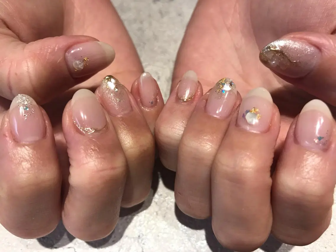 ネイル ブライダルネイル emunail あやかのネイルデザイン