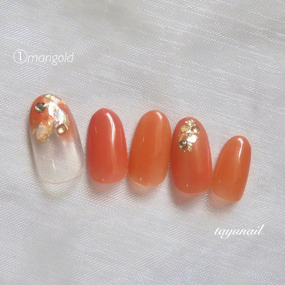 ネイル アートネイル ブルー フットネイル ジェルネイル ゴールド ネイルサロン 【たゆnail】のネイルデザイン