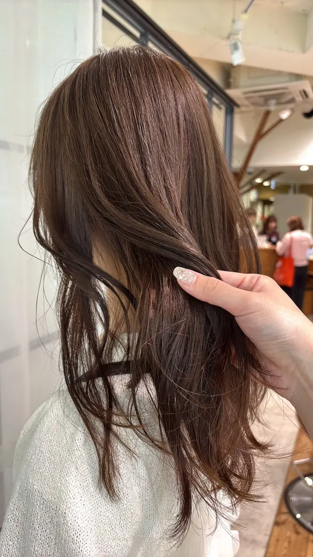 ロング カラー ブラウンカラー 透明感カラー カット ヘアカラー 梅田美容室/カット /Maoのヘアスタイル