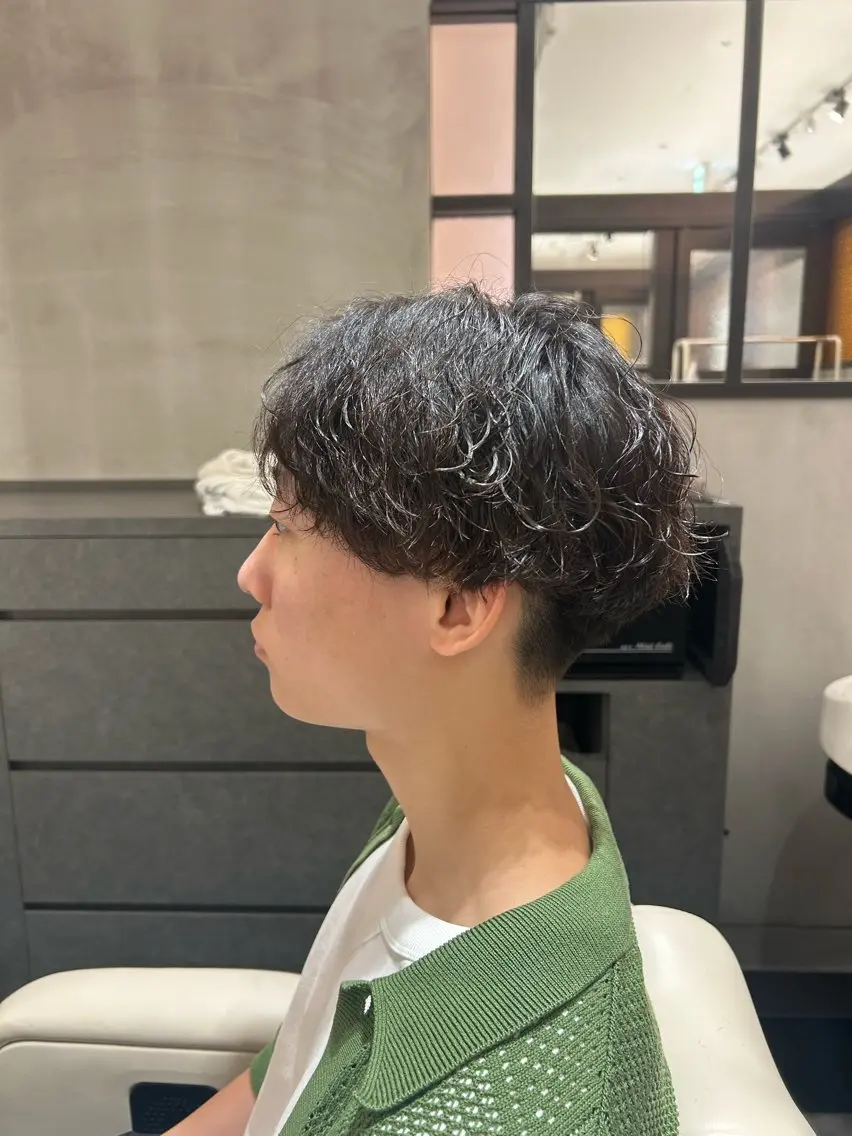 ミディアム メンズ カット 天王寺/HOOP/ 城山悠蘭のヘアスタイル