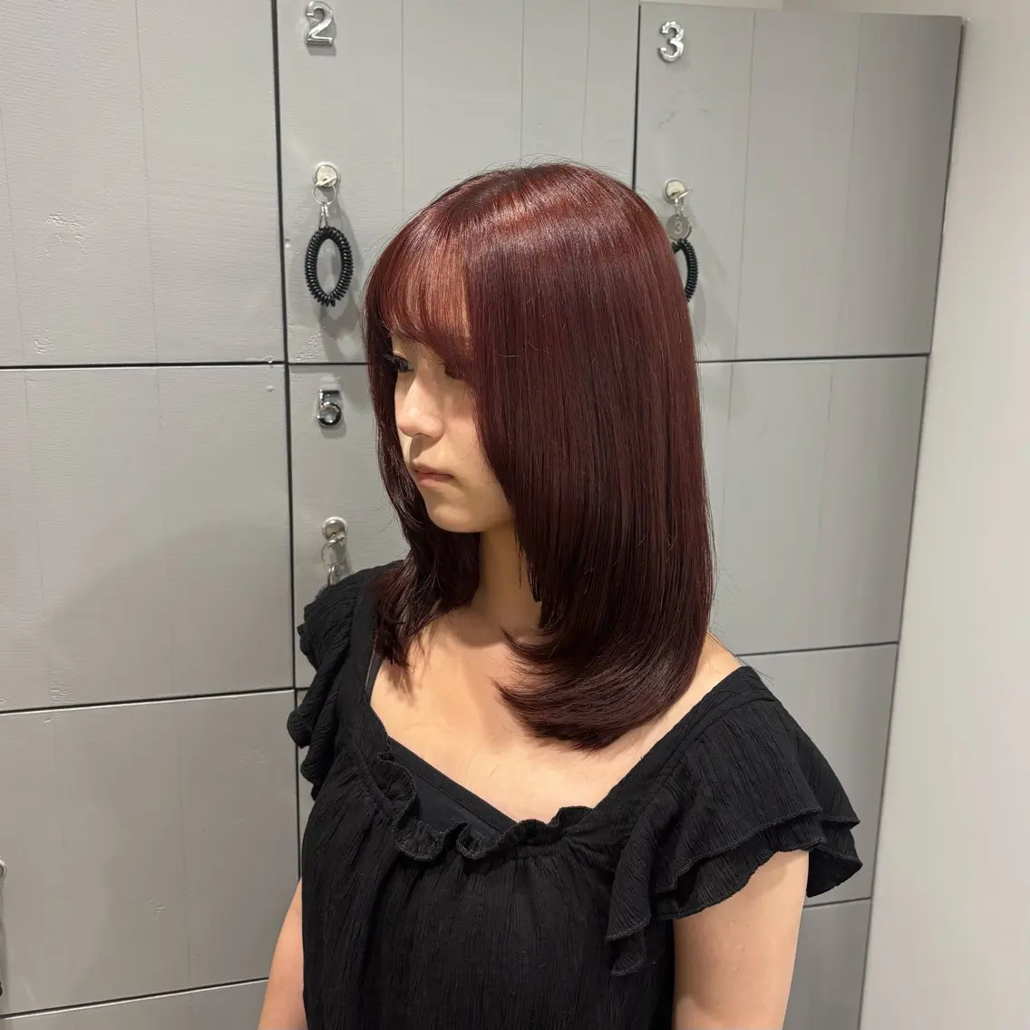 セミロング カラー カット ヘアカラー 艶カラー/アレンジ/ yuzu🐈⬛🩶のヘアスタイル