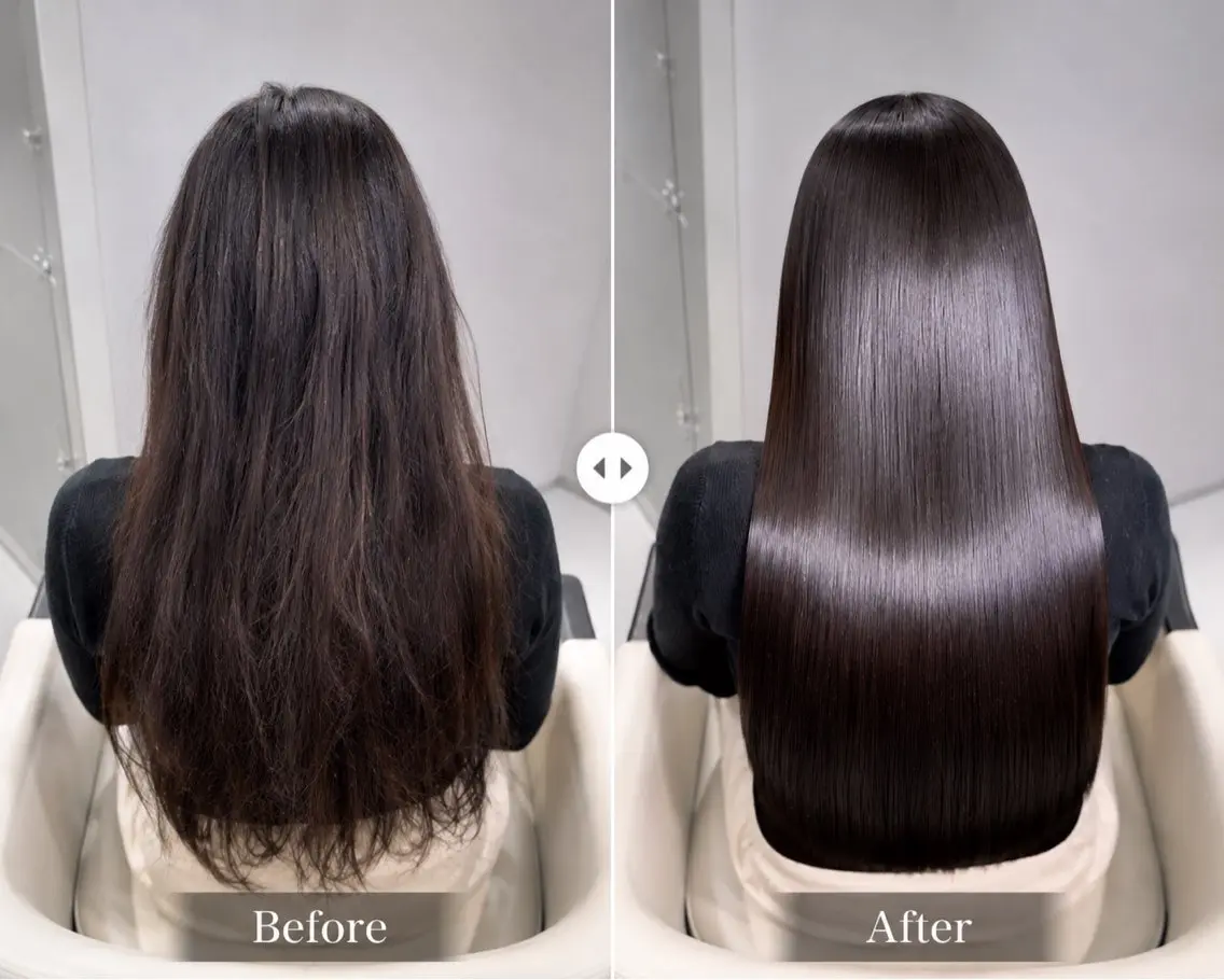 【いままでにない質感へ◎】こだわりの縮毛矯正+オージュア4step TRの写真