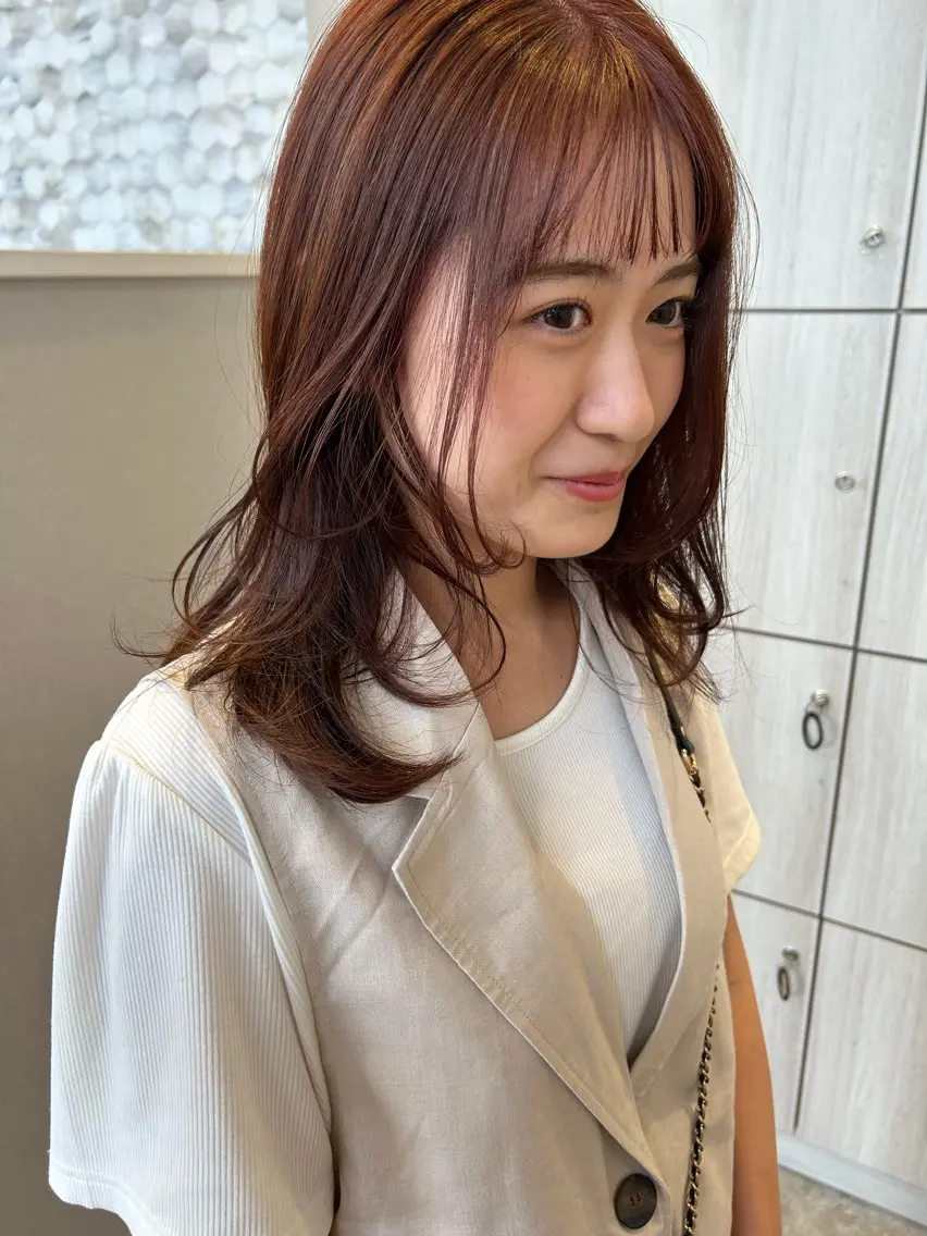 カラー ヘアカラー トリートメント emusalon . Akika✮*。゚のヘアスタイル