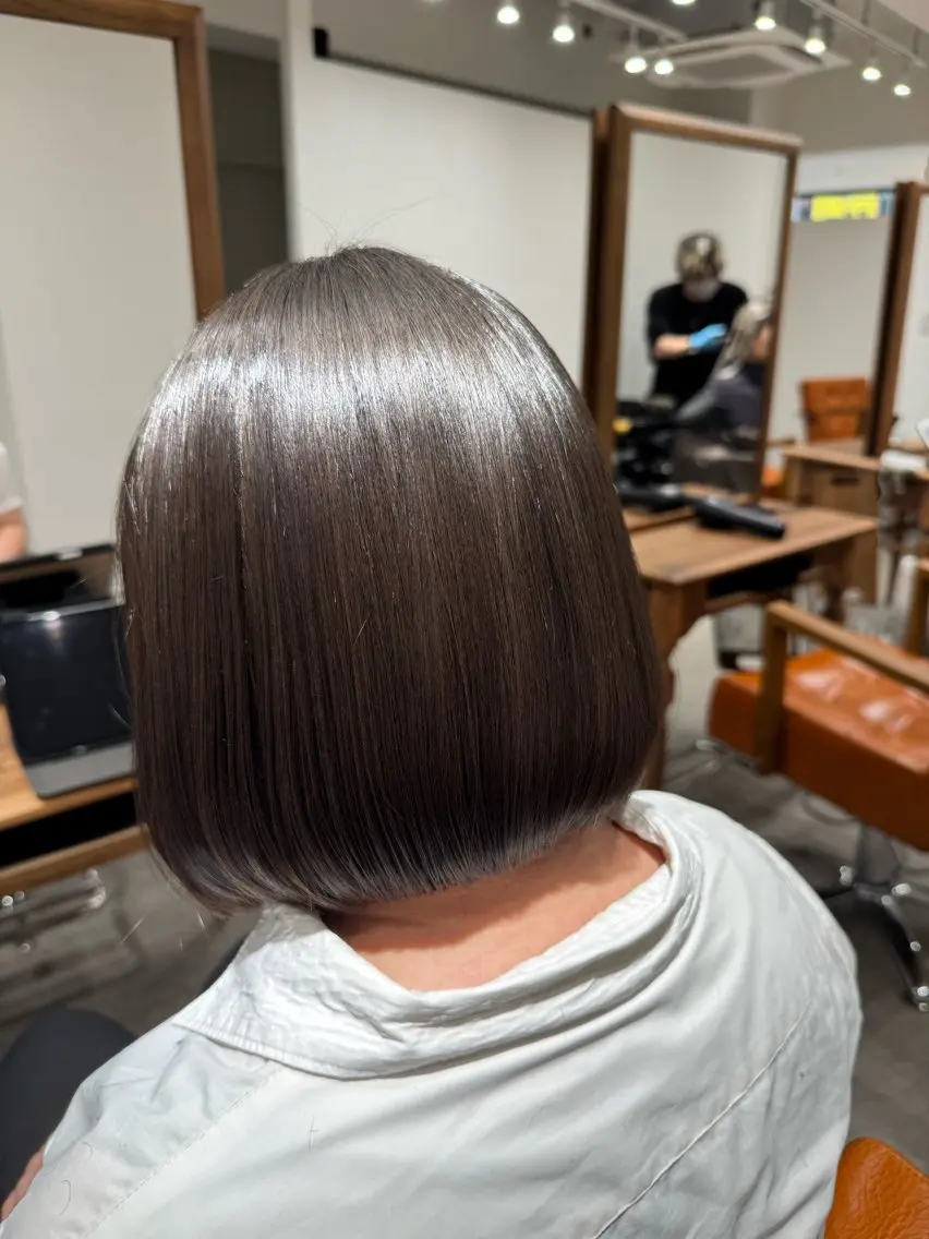 ショート カット 縮毛矯正 トリートメント 髪質改善縮毛✨ 泉谷彪芽のヘアスタイル