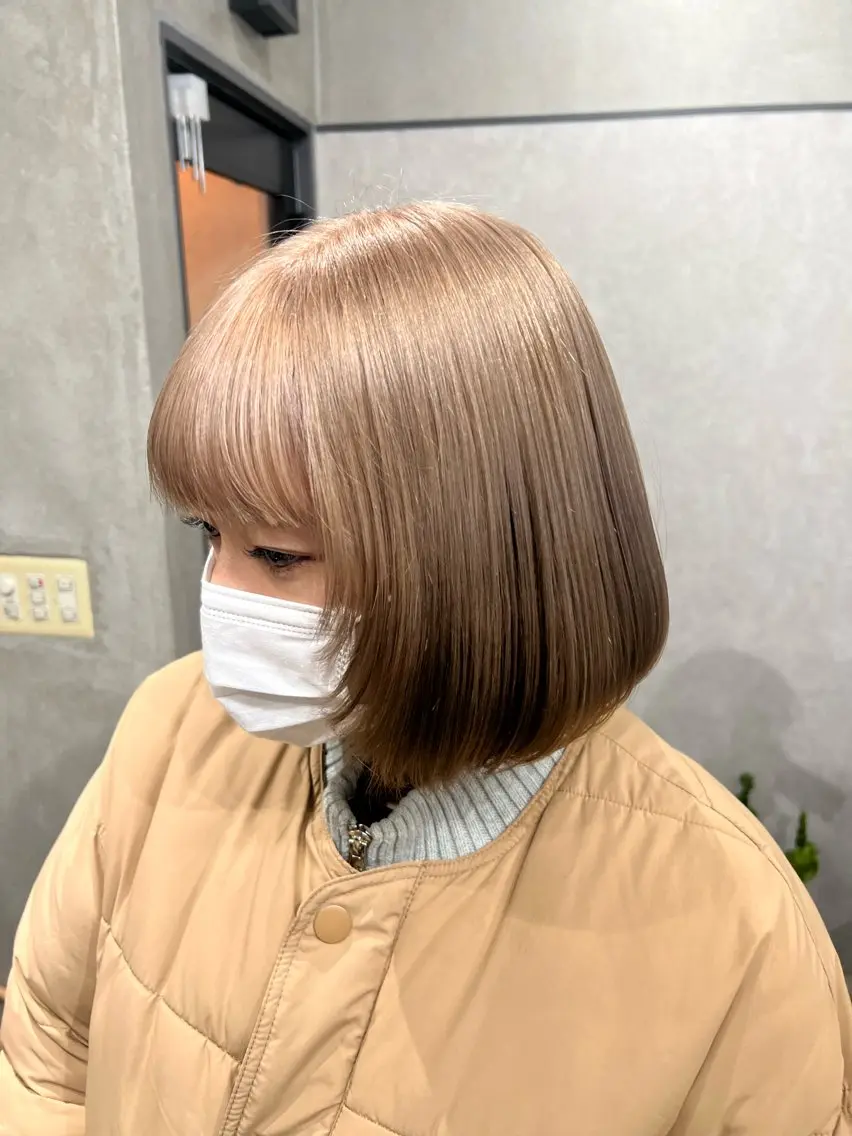 ミディアム カット ヘアカラー maya🇰🇷韓国 レイヤー/顔まわりのヘアスタイル