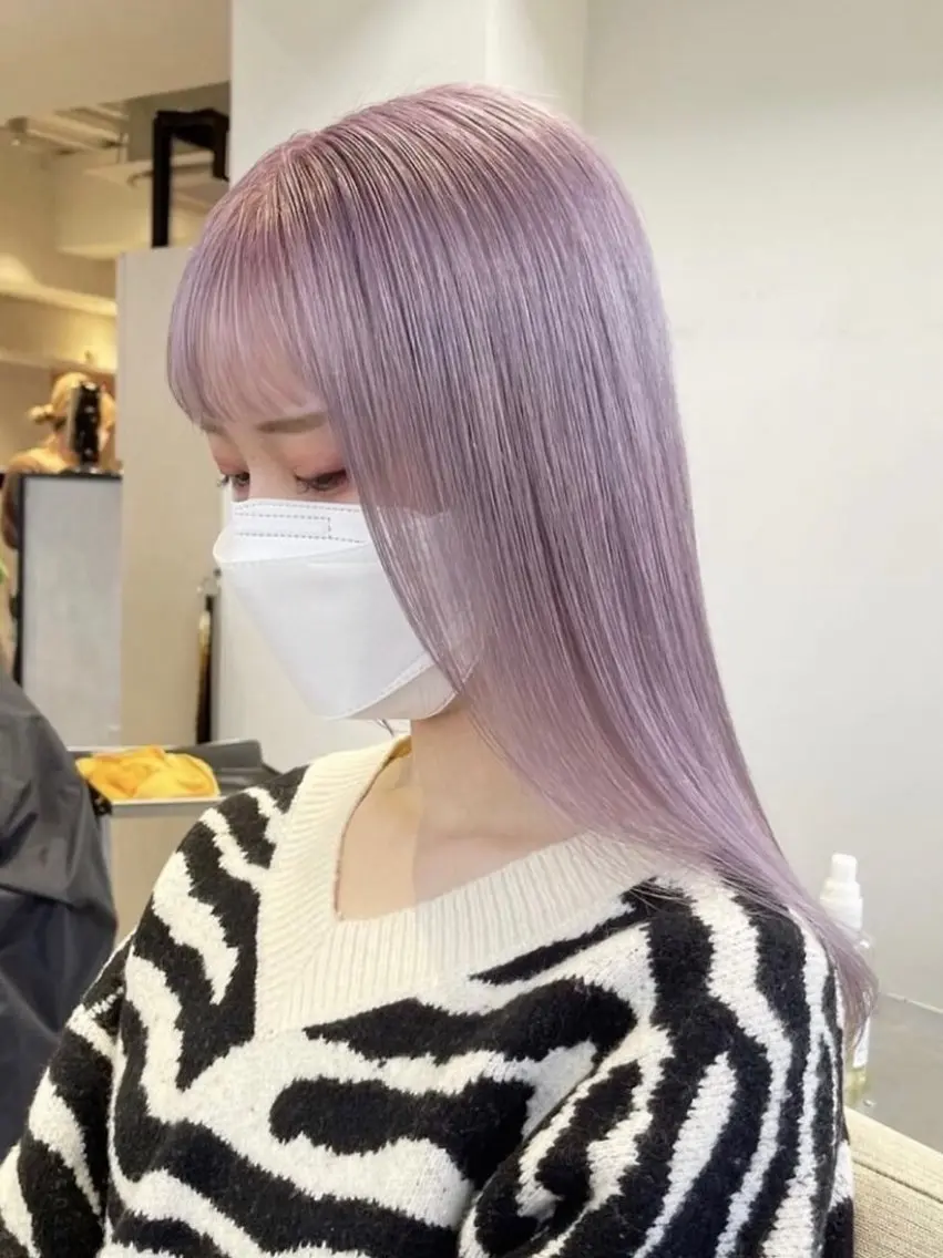 ロング カラー パーマ ヘアアレンジ 江坂エリア最安値◎ ブリーチ*土田のヘアスタイル