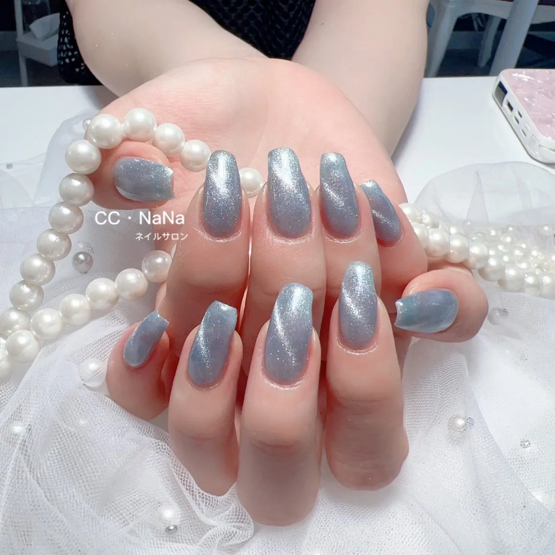 期間限定🉐️✨1日1名様限定見れてる今お得🉐10本アクリルスカルプ長さだし✨ラメグラorマグネットorワンカラーの写真