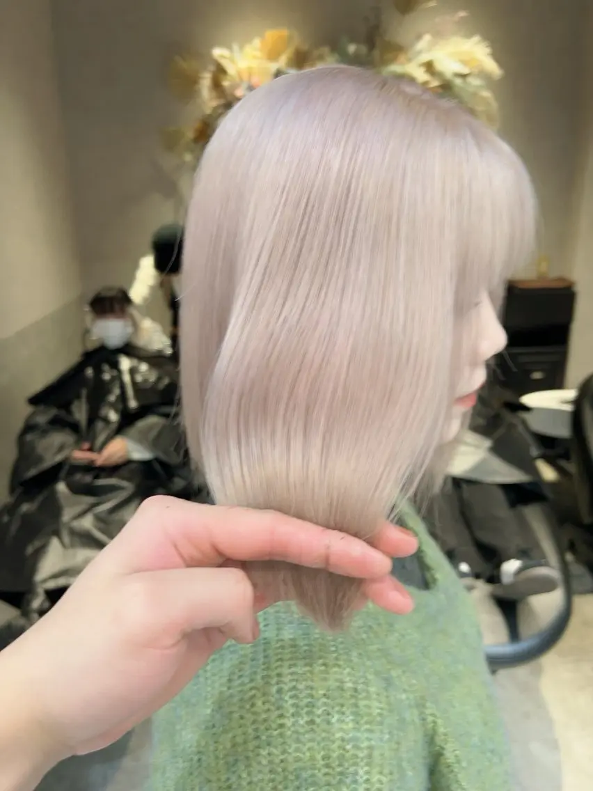 【スペシャルケア】ダブルカラー(ブリーチ)×ダイヤモンドトリートメントの写真