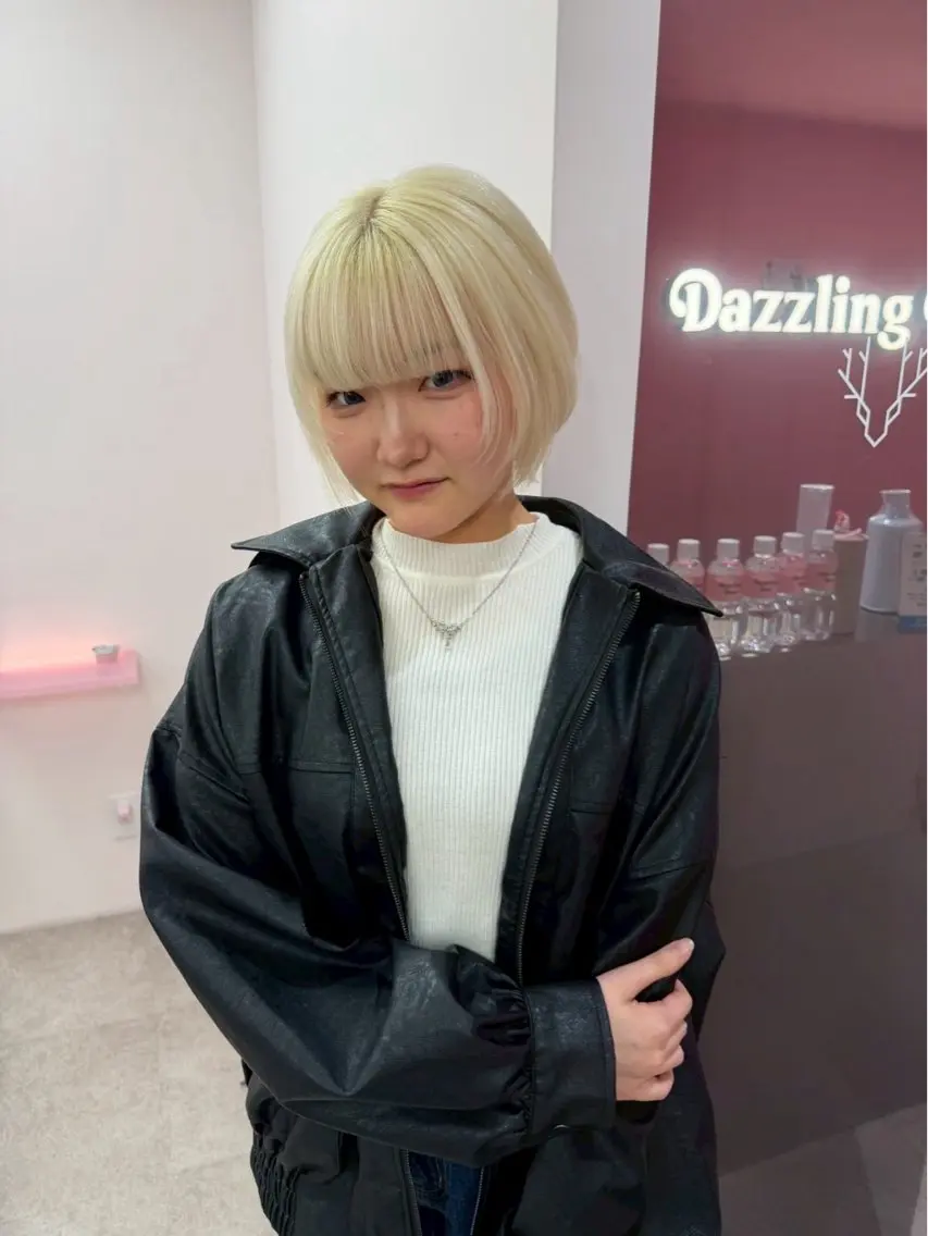 ショート ヘアカラー moe/名古屋 /カラーモデルのヘアスタイル