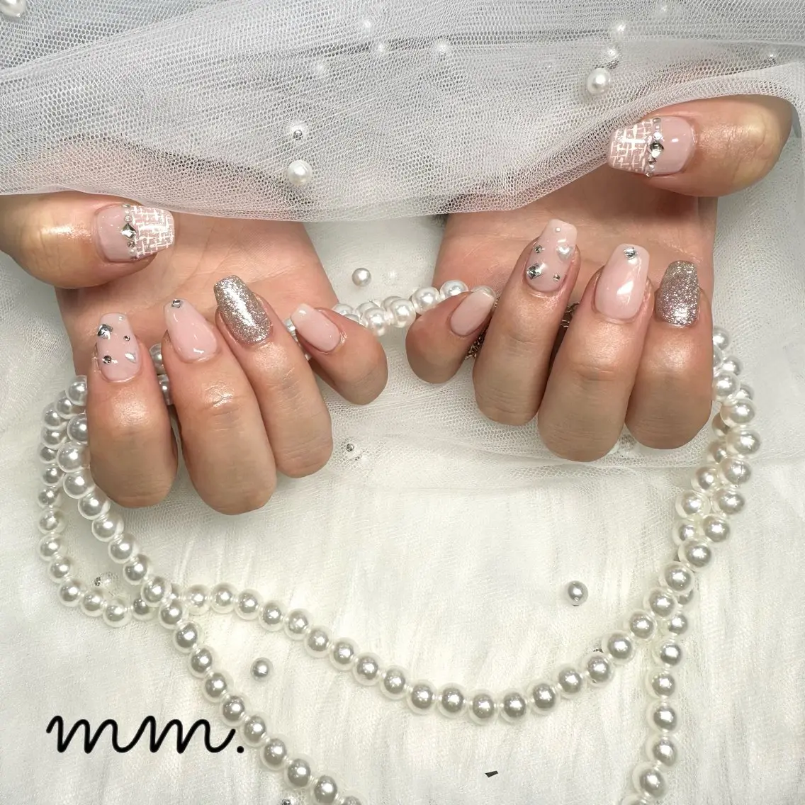 ネイル 🩷🩵mm.大宮 Riyo🧸🩵🩷のネイルデザイン