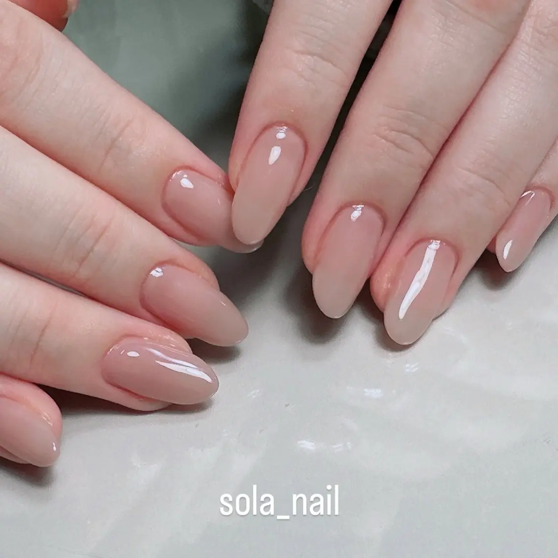 ネイル ワンカラーネイル シンプルネイル sola nailのネイルデザイン