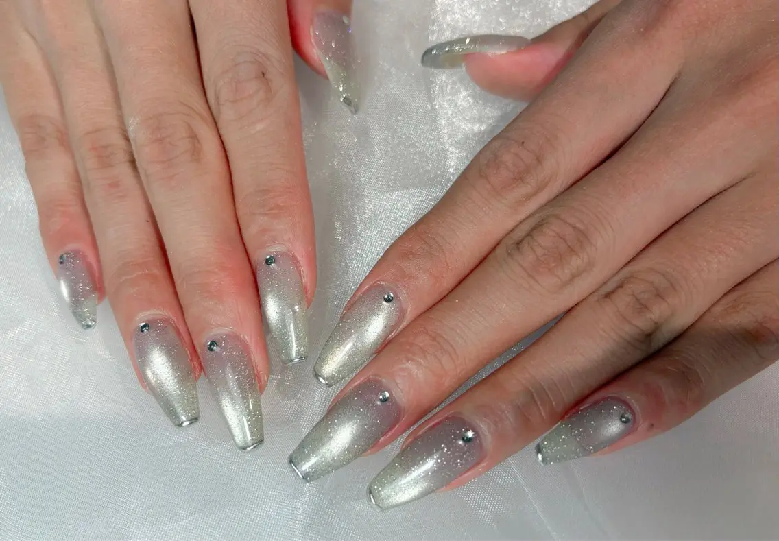ネイル フラッシュネイル フラッシュマグ マグネットネイル ミラーネイル ハンドネイル nail_ ayaeのネイルデザイン
