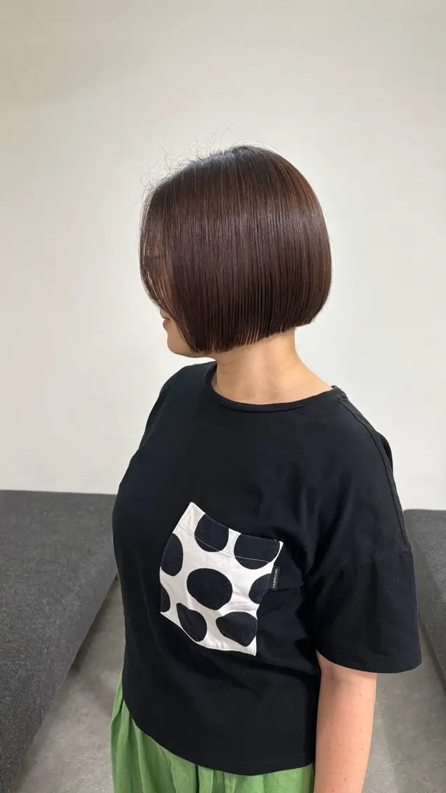 ショート カット 縮毛矯正 Mizuki. / 暖色系カラー🍓のヘアスタイル