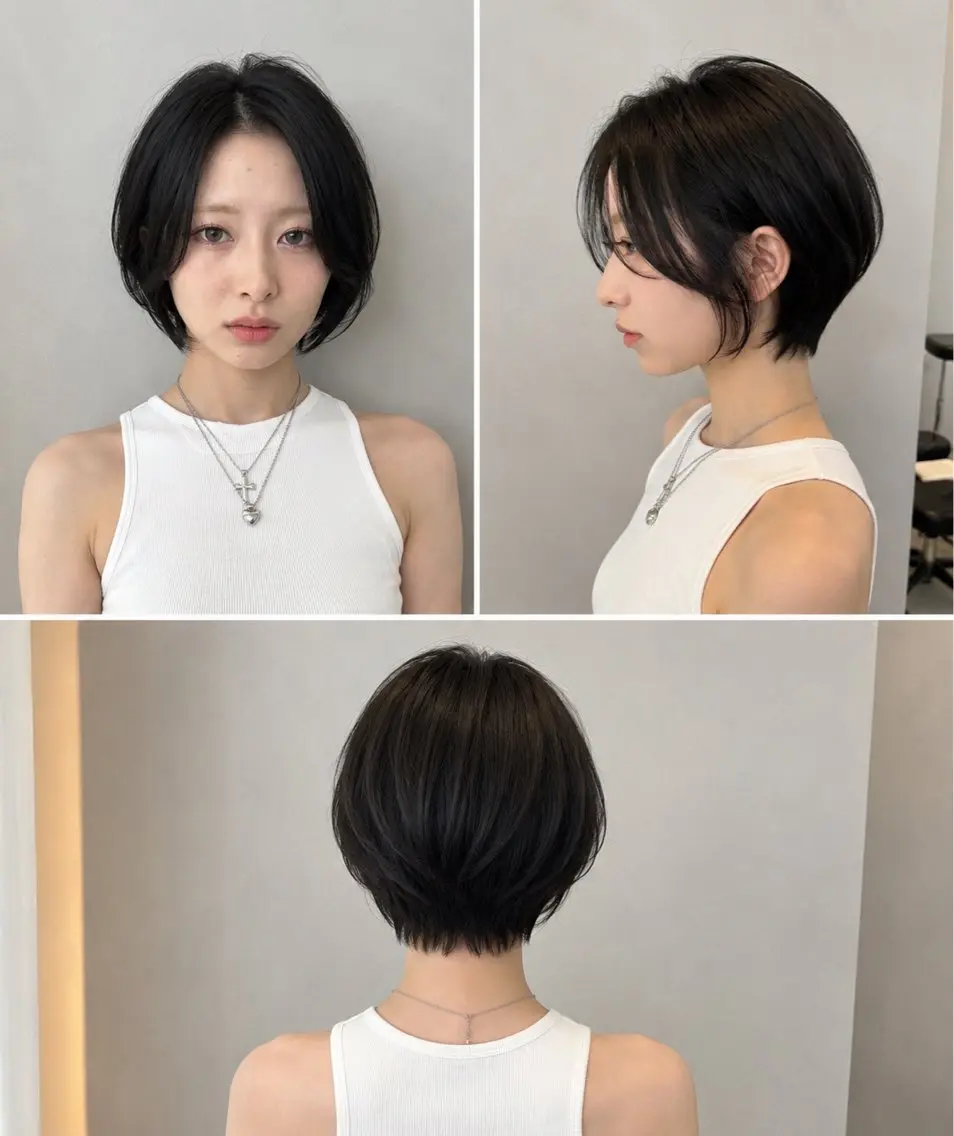 ショート 似合わせショート 巻ける縮毛矯正みつきのヘアスタイル