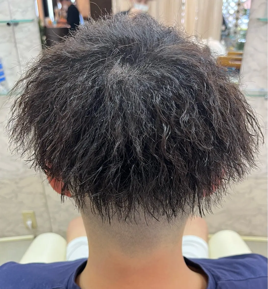 ショート パーマ メンズ パーマ 熊谷 拓海のヘアスタイル