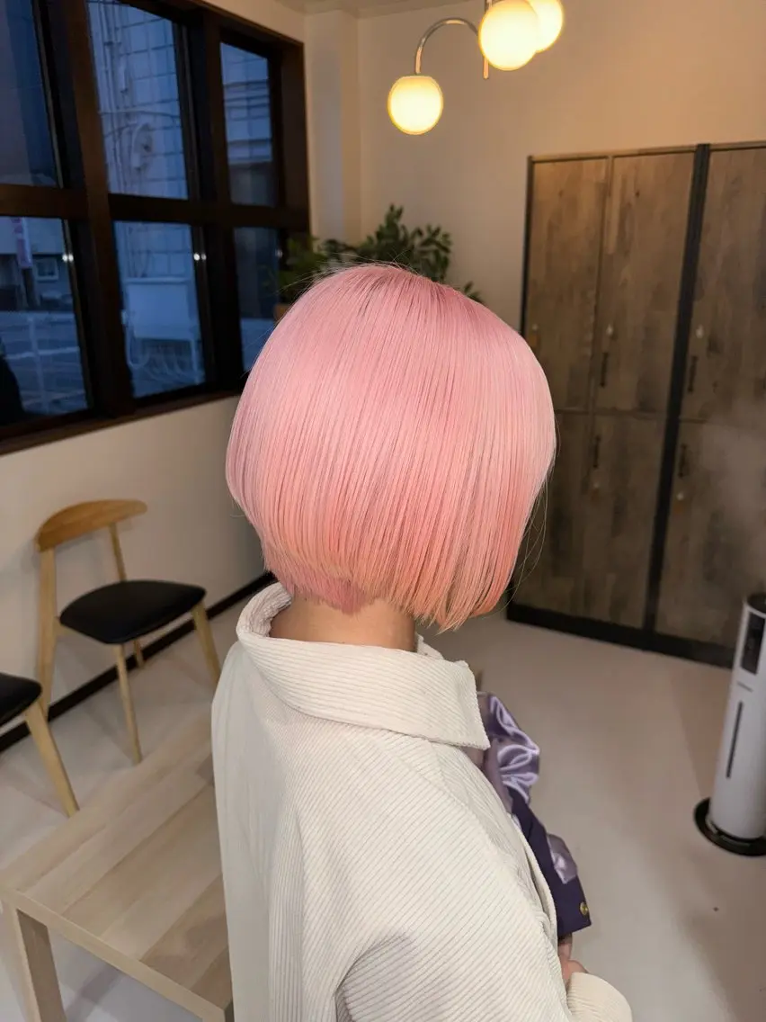 ダブルケアブリーチ＋カラーの写真