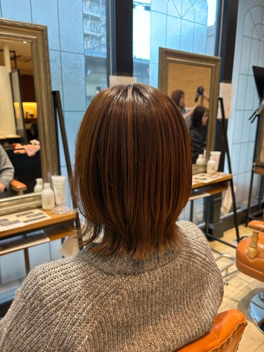 ミディアム カット トリートメント しおり🍬 KOKORO🤍のヘアスタイル
