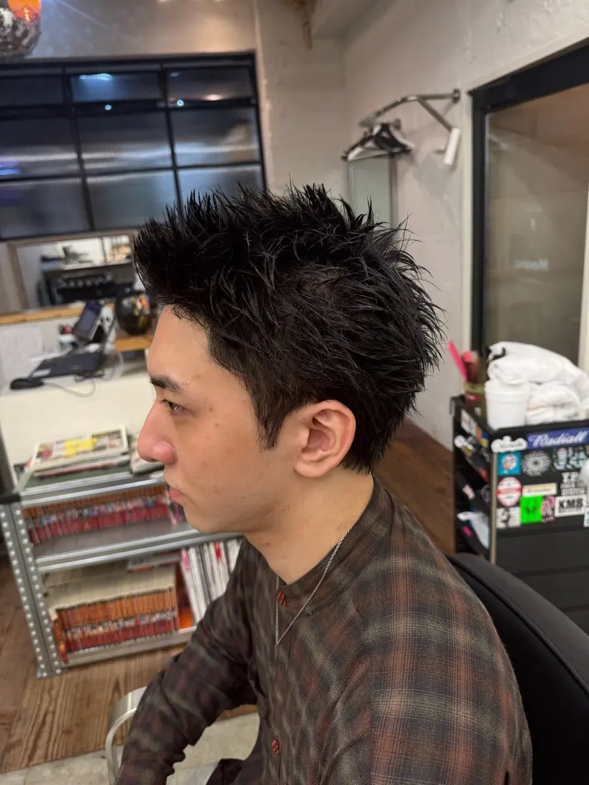 ショート メンズ フェードカット メンズショート スキンフェード スパイキーショート ショートヘア カット ヘッドスパ 💈メンズ特化💈 TASUKUのヘアスタイル