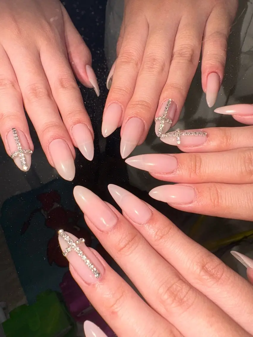 ネイル シンプルネイル 33nail✴️栄 スミレ❇️Gel-xのネイルデザイン