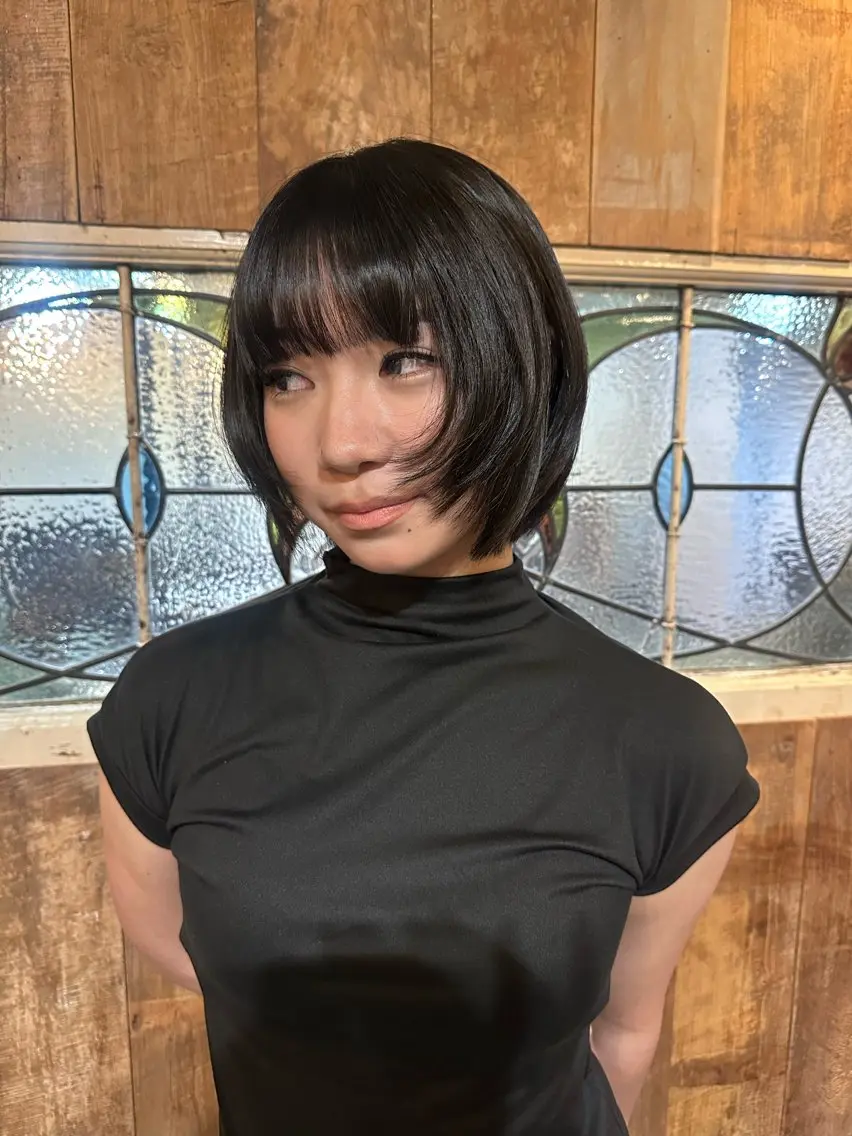 ショート レイヤーカット カットモデル/カラー rionのヘアスタイル