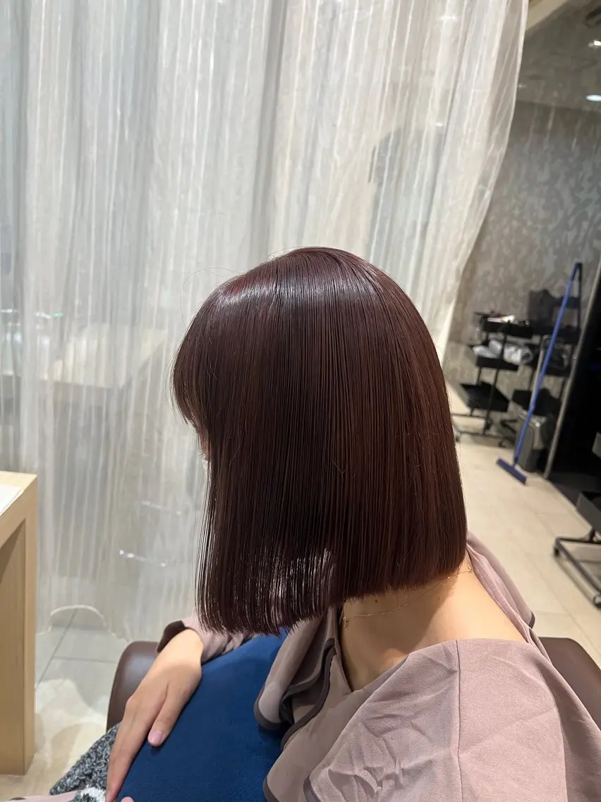 ミディアム くせ毛 髪質改善 縮毛矯正 トリートメント 頓所 大昂のヘアスタイル
