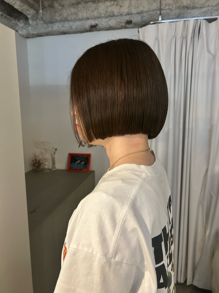 ショート ボブ カット ヘアカラー トリートメント chico .のヘアスタイル