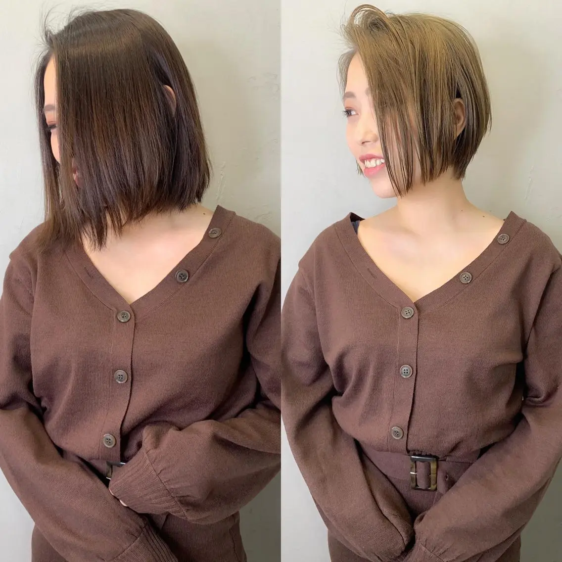 ショート カラー ショートヘア カット ヘアカラー YUSUKE レイヤーカットカラーのヘアスタイル